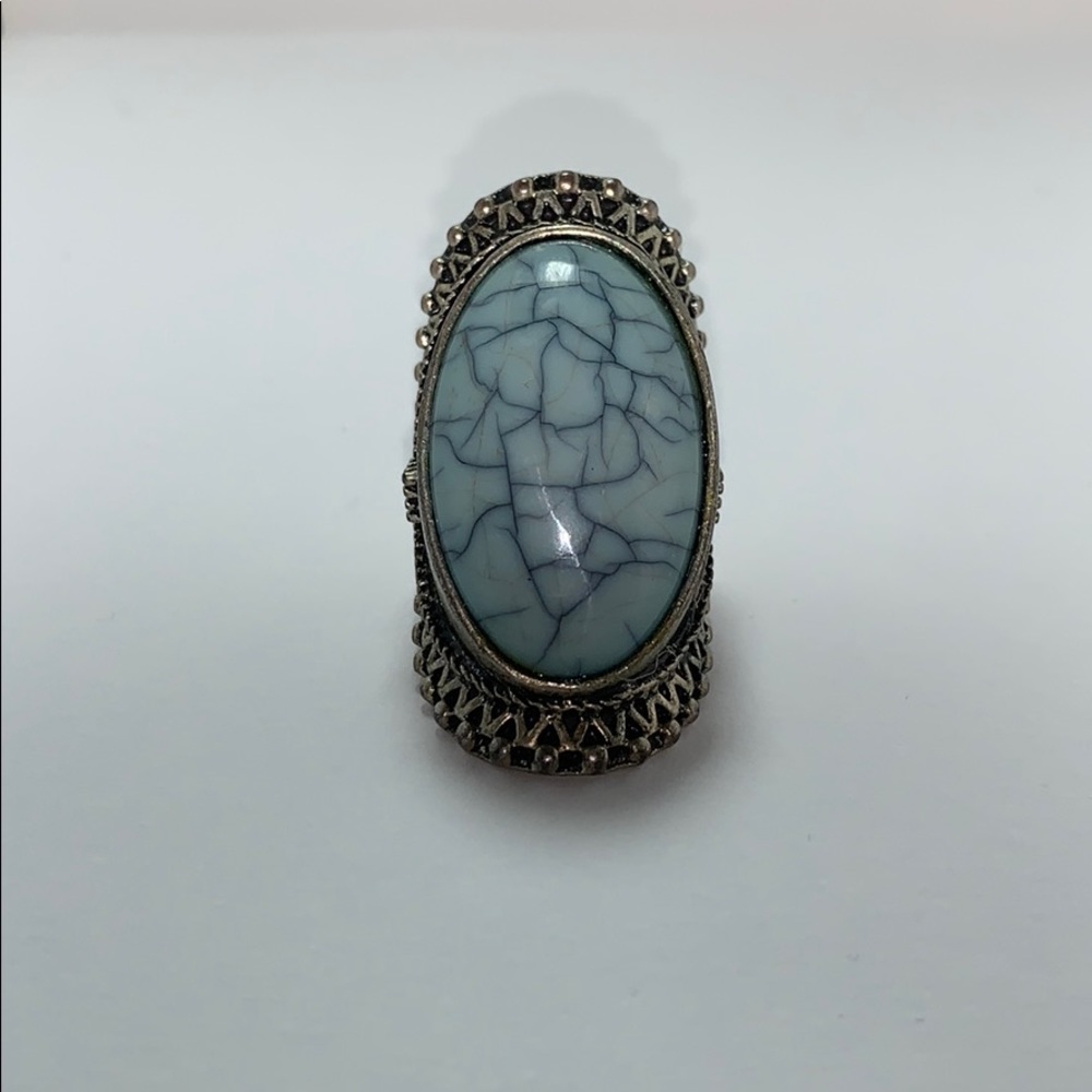 Turquoise Metal Ring